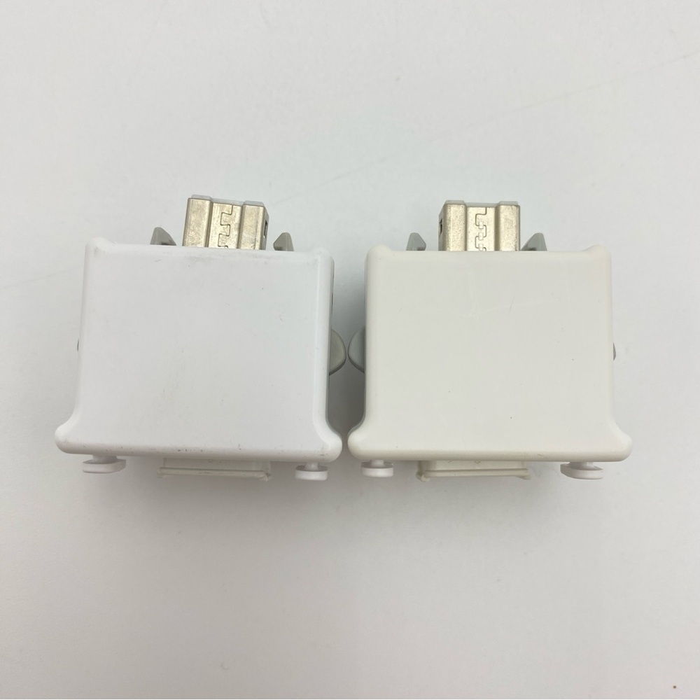2X Nintendo Wii Official Motion Plus Adapter Remote Attachment White RVL-026
